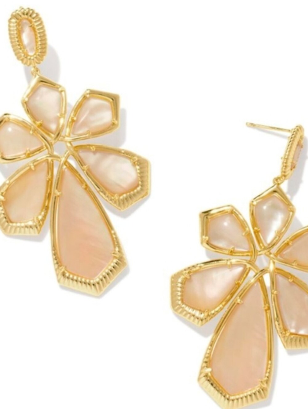NWT Kendra Scott Layne Statement Earrings Gold